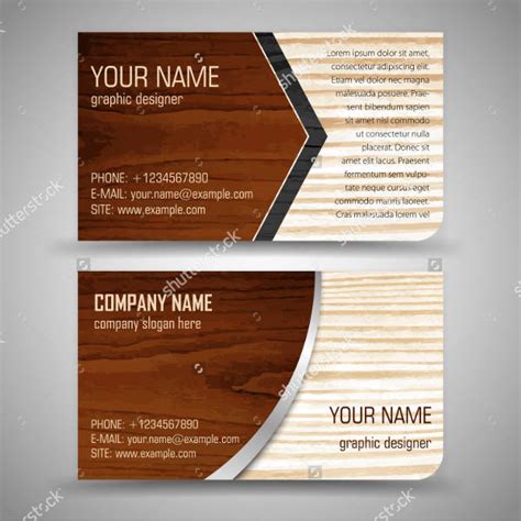 free woodworking business card template.